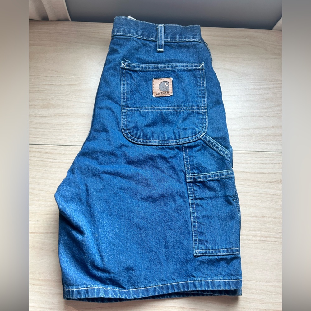 Carhartt Men's Dark Blue Jean Shorts - Picture 4 of 6